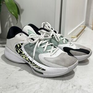 Nike Zoom Freak 4 DJ6149-100 White Basketball Shoes Sneakers‎ Men's Size 8.5